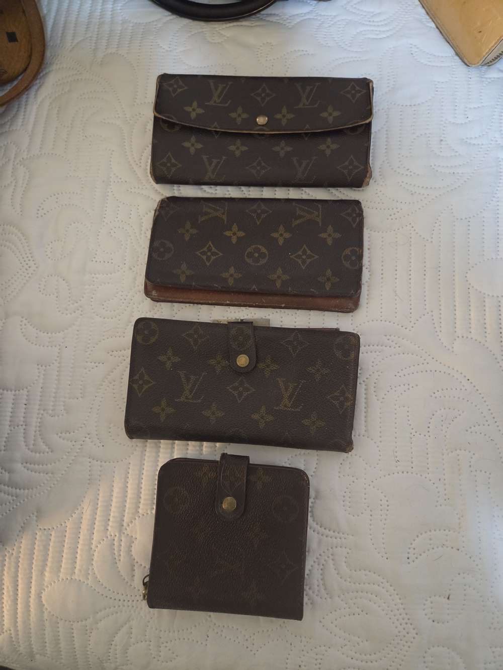 Louis Vuitton Monogram Brown Wallets Set - Brown (Project) Signs Of Wear Vintage
